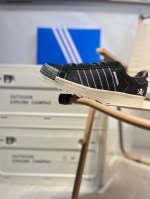 Adidas Adidas X Clot Collaboration Black Breathable Shell-Top Skate Shoe Skull H