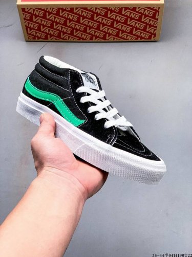 Company-Level Vulcanized Sole! Vans Sk8-Mid Slim Mid-Cut Fashion Sports Casual S