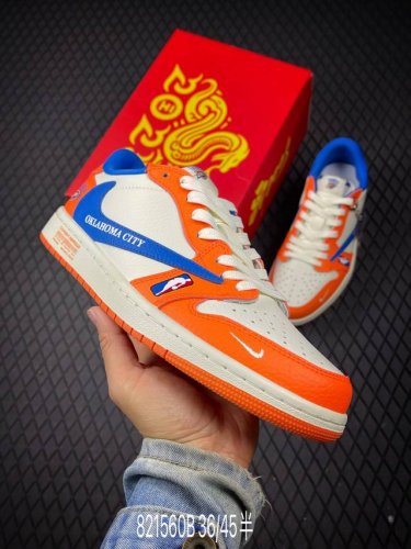 B Travis Scott X Jordan 1 Low Nba Cleveland Cavaliers Collaboration - Cle City L