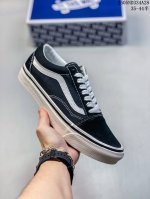 vans Vans Official Black Retro Men's And Women's Shoes Low-Top Trendy Canvas
