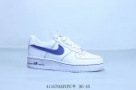 Nike Air Force 1 Af1 Nike Low-Top Air Force One Casual Sneakers White And Blue I