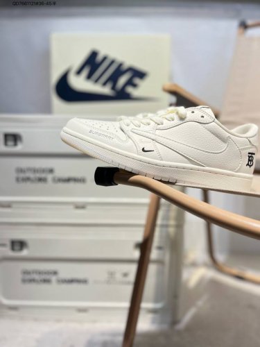 Company-Grade Top-Grain Leather Jordan Air Jordan 1 Low Aj1 Low-Top Basketball S