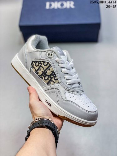 Dior B27 Oblique Galaxy Low Top Sneakers B27 Series Low-Top Retro Genuine Leathe