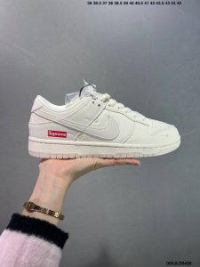 Company-Level Supreme X Nike Dunk Low Double Khaki This Model Advocates Breaking