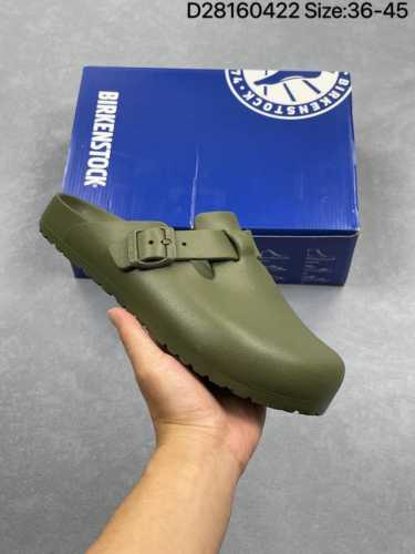Birkenstock Boston Birken Casual Closed Toe Slippers Wear-Resistant Outsole Cowh