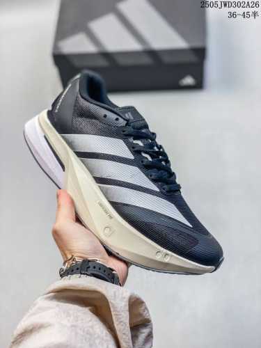 Corporate Ad Adizero Boston 13 Summer Breathable Mesh Racing Running Shoes Js493