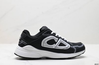 Genuine Dior B30 Mesh Fabric Thick-Soled Lace-Up Casual Low-Top Sports Shoes For