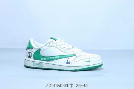 Jordan Air Jordan 1 Low Aj1 Nba Joint Inverted Hook Joe 1 Low-Top Retro Culture - Click Image to Close