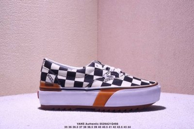 Exclusive Publication Vans Women's Shoes Plaid Black And White Fashionable All-M