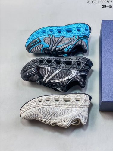 Dior 2025 New Snake Year Limited Edition Kaws Collaboration Men's Shoes With Tec