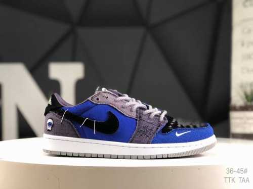 Real Label With Half Size Nike Jordan Air Jordan 1 Low Aj1 Joe 1 High Top Retro