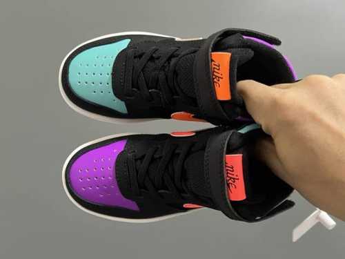 Nk New Small Air Force Mid-Top Children's Sports Shoes Size: 22-37.5 Inches The