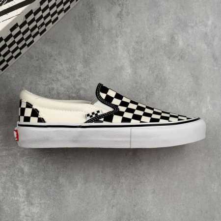 Local Core Private Vans Official Knu-Skool Black And White Checkerboard Trendy S - Click Image to Close
