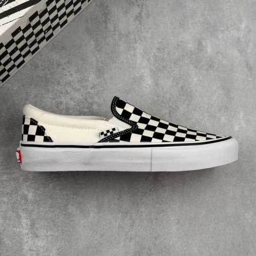 Local Core Private Vans Official Knu-Skool Black And White Checkerboard Trendy S