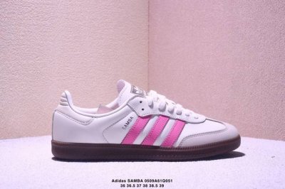 Adidas Three-Leaf Samba Valentine Thick-Soled Casual Skate Shoes - First Release
