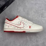 Local Core Private Nk Sb Dunk Low Lv Collaboration Red And White 3M Reflective G
