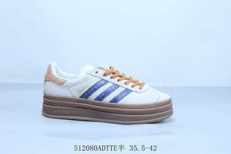 adidas Adidas Gazelle Bold Low-Top Wear-Resistant Thick-Soled Height-Enhancin - Click Image to Close