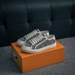 Core Private Lv 2025Ss Latest Lagoon Series Denim Canvas Embossed Casual Shoes C