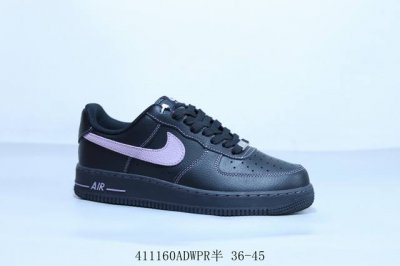 Nike Air Force 1 Af1 Nike Air Force One Casual Sneakers Black Purple Item Number
