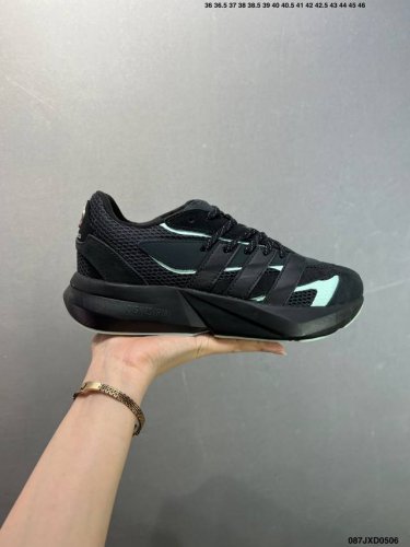 Company-Grade Adidas Lightblaze Breathable Running Shoes Suede Mesh Panel Constr