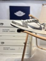 Company-Level First-Layer Leather Dior X Jordan Air Jordan 1 Low Aj1 Low-Top Ser