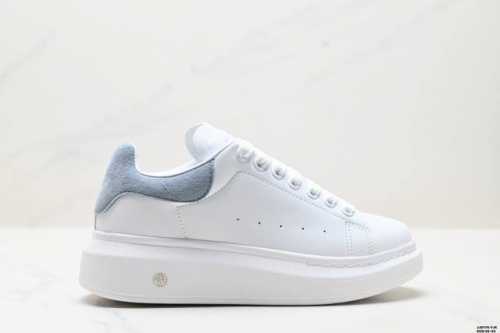 Authentic Italian Luxury Brand Alexander Mcqueen Sole Leather Sneakers Low-Top F
