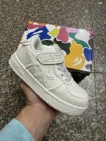 Bape Sta Kids' Spring/Summer Letter Velcro Strap Color-Block Star Logo Casual Sn