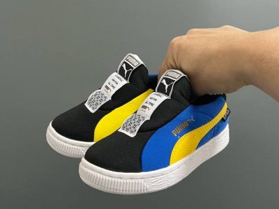 Biao M New Color-Block Slip-On Children's Sports Shoes Size: 22-37 Puma Series,