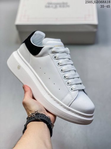 Corporate Italian Luxury Brand Alexander Mcqueen Sole Leather Sneakers Low-Top F