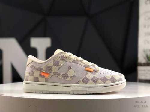 Nike Nk Sb Dunk Low Lv Joint Anniversary High-End Customized Low-Top Casual Snea