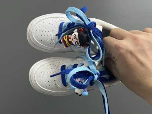 Air Force One Double Lace Magic Tape Cartoon Children's Casual Shoes Size: 26-37