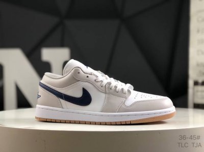 Genuine Label With Half Size Nike Jordan Air Jordan 1 Low Aj1 Low-Top Series Bas
