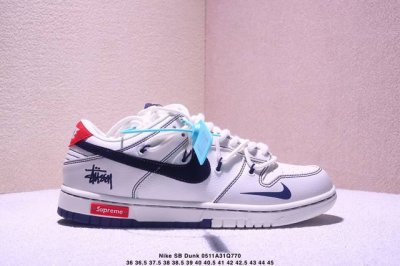 Nike Sb Dunk Low Supreme X Stussy Collaboration Lace-Up Yx5066-275B Authentic Fa