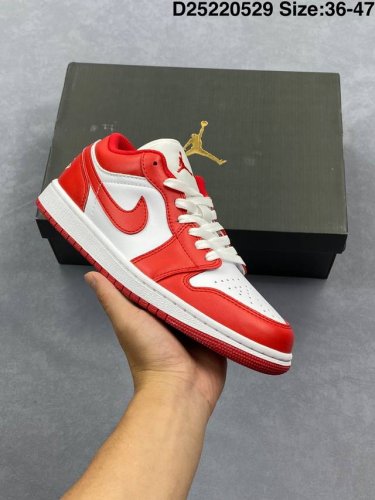 Genuine Nike Air Jordan 1 Low Aj1 Joe 1 Low-Top Casual Sneakers Synchronized Off