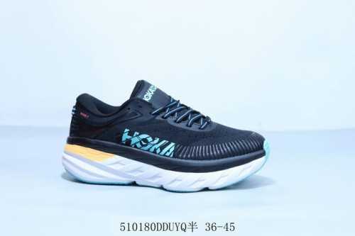 Hoka One One M Bondi 7 Functional Lightweight Cushioning Mesh-Upper Elevated Tra