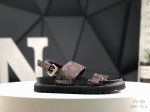 Lv Louis Vuitton Women's New Style Sandals Flat Sandals Feature A Delicate Raffi