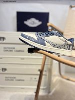 Company-Level Top-Layer Leather Jordan Air Jordan 1 Low Aj1 Low-Top Series Baske