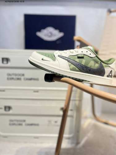 Company-Level First-Layer Leather Jordan Air Jordan 1 Low Aj1 Low-Top Series Bas