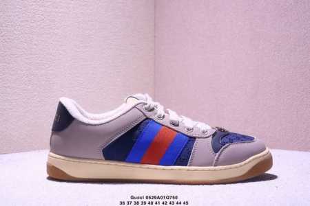Genuine Label Gucci Distressed Screener Sneaker Nostalgic Version Original Old G - Click Image to Close