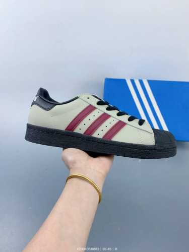 Adidas Three Stripes Classic Shell-Head Series Casual Skate Shoes For Men And Wo