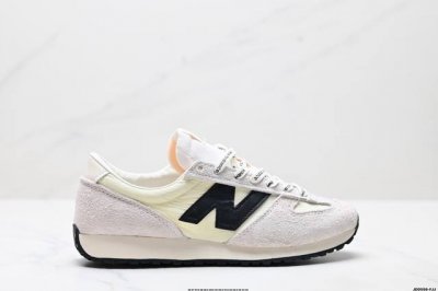 Authentic New Balance Nb 471 Series Fabric Cowhide Leather Retro Fashion Slip-Re