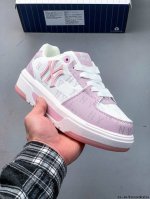 Corporate Mlb Chunky Liner Thick-Soled Casual Running Shoes Ny Printed Cowhide M