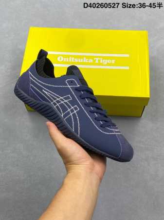onitsuka Tiger Sclaw Navy Blue Low-Top Lifestyle Casual Socks Shoes Are Actua - Click Image to Close