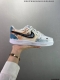 Corporate Nike Court Vision 1 Low "Phantom Cross" Hand-Painted Graffiti Customiz