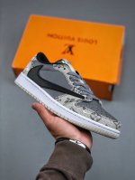Version Of Jordan Air Jordan Low Inverted Hook Lv Joint Model Cooperation Combin