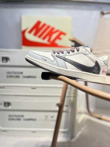 Company-Level Top-Layer Leather Jordan Air Jordan 1 Low Aj1 Low-Top Series Baske
