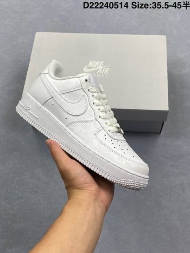 Nike Air Force 1 Low '07 Low-Top Casual Skate Shoes Custom Leather Upper Origina