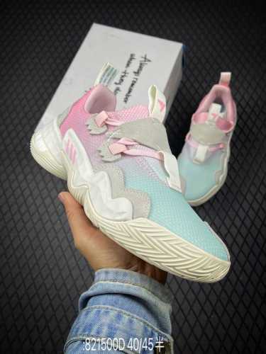 D Adidas Trae Young 1 Cotton Candy Trae Young's First Generation Low-Top Basketb