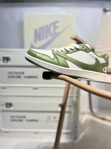 Company-Grade Top-Layer Leather Champion X Jordan Air Jordan 1 Low Aj1 Low-Top S