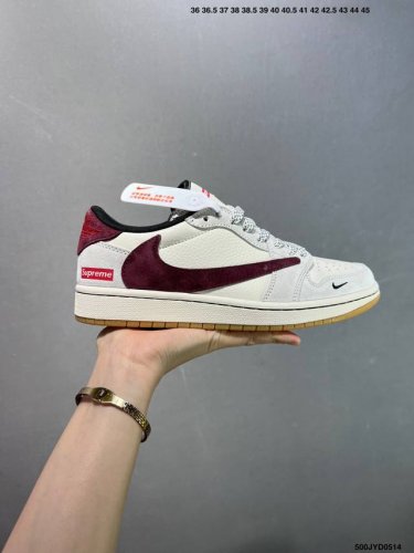 Company-Grade Air Jordan 1 Reverse Mocha Aj1 Joe 1 T Collaboration Low-Top Cultu